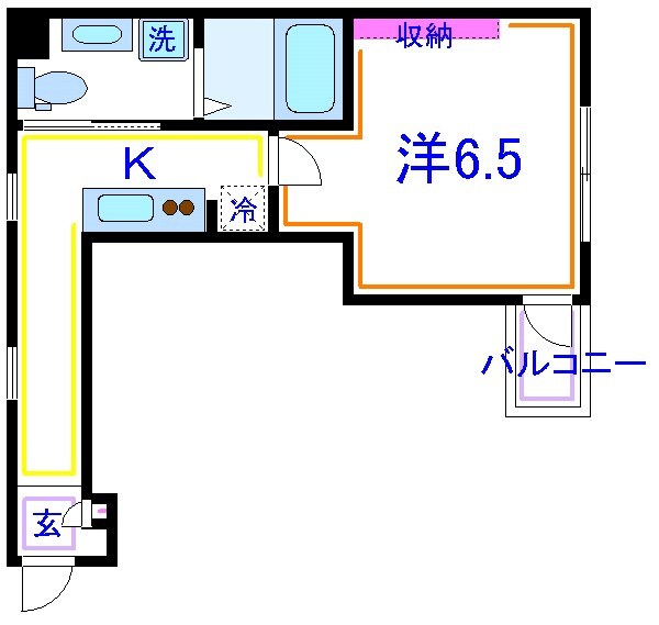 江北駅 徒歩1分 2階の物件間取画像