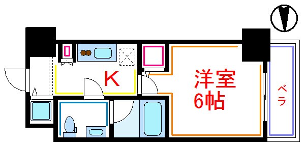 プラシア北千住の物件間取画像