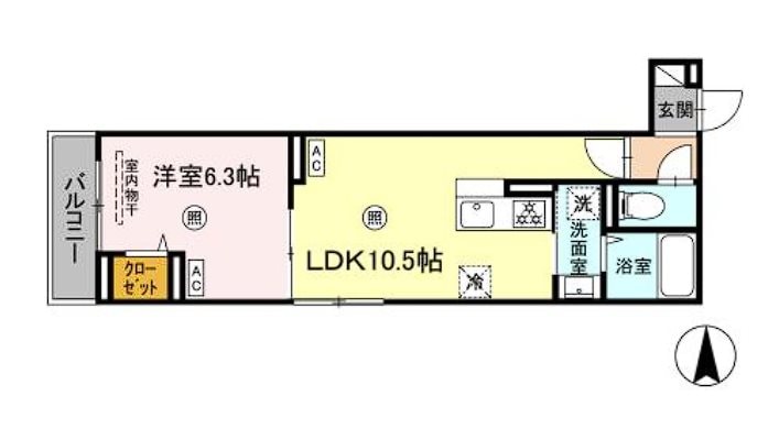 ルリアン千住緑町の物件間取画像