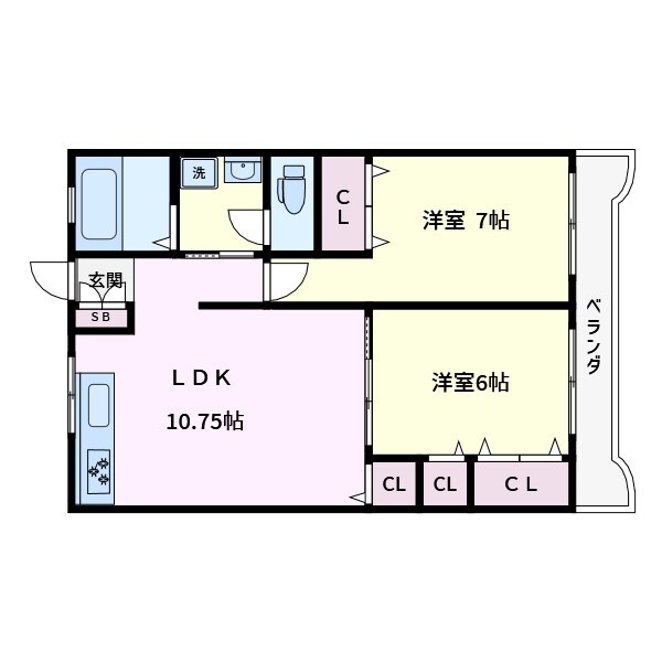 亀有サンコーポの物件間取画像