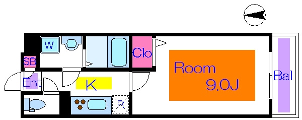 谷在家駅 徒歩2分 3階の物件間取画像