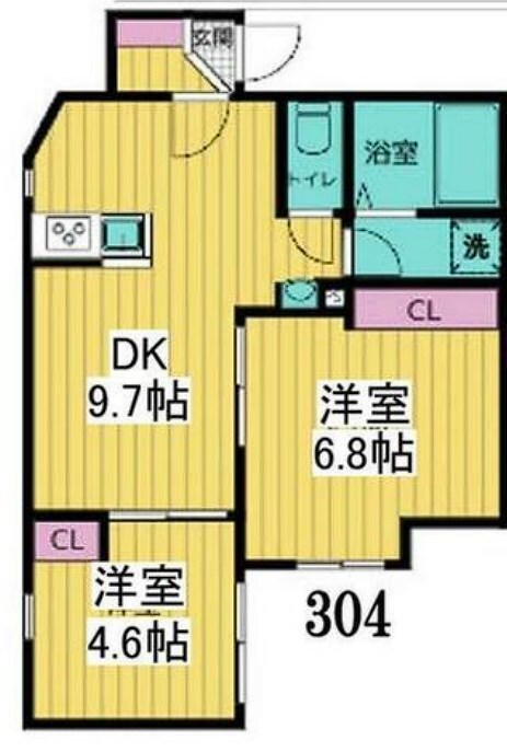 フローライト北千住の物件間取画像