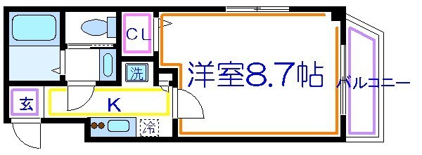 梅島駅 徒歩7分 3階の物件間取画像