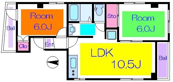 徳輝ビルの物件間取画像