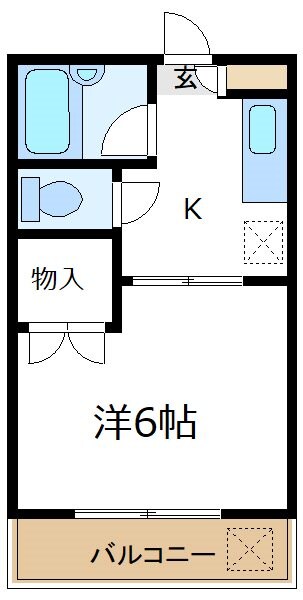 六町駅 徒歩23分 1階の物件間取画像