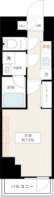 北千住駅 徒歩15分 6階の物件間取画像