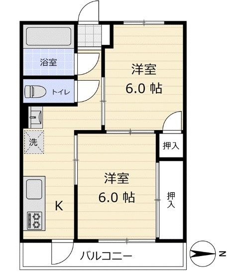 島村マンションの物件間取画像