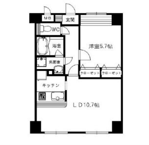 梅島駅 徒歩7分 2階の物件間取画像