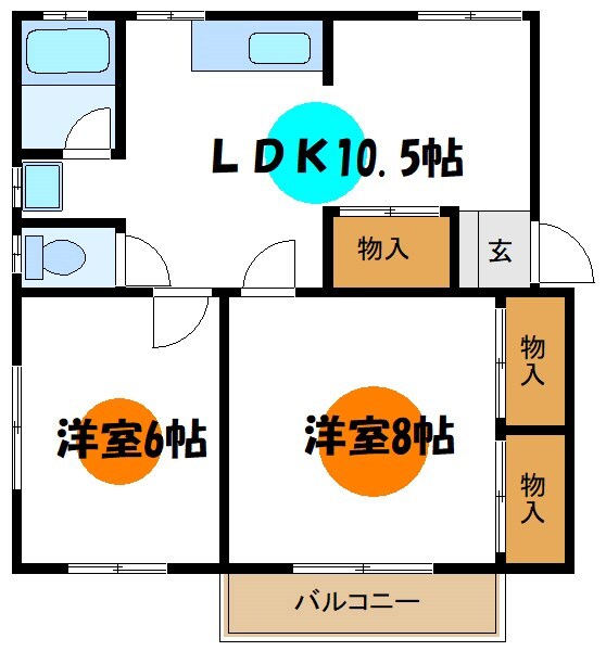 サンコーハイムの物件間取画像