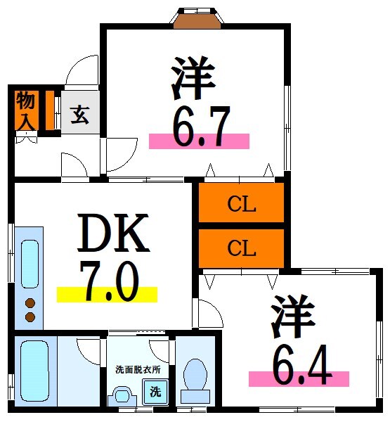 シュシュドゥーブルの物件間取画像