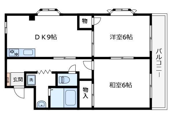 リヴハイム杉浦の物件間取画像