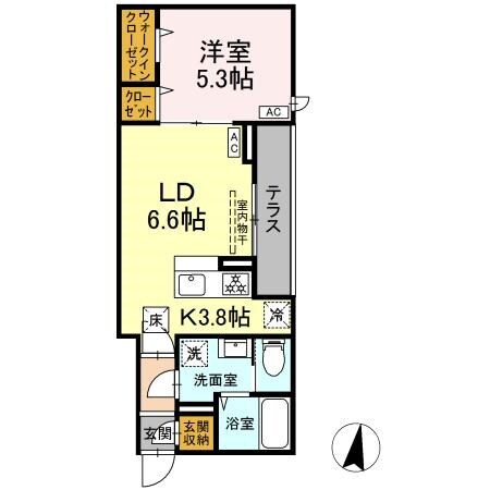 グラナーデ興宮町の物件間取画像