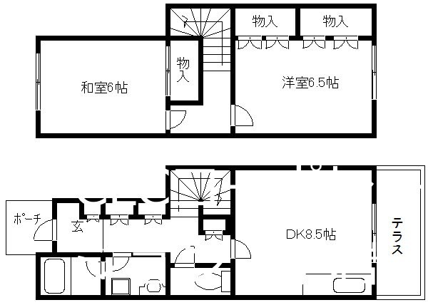 パインハイツの物件間取画像