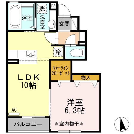 グランドパレスオクドの物件間取画像