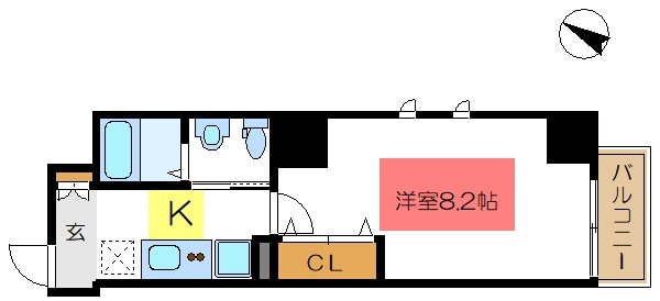 朱雀楼東京の物件間取画像