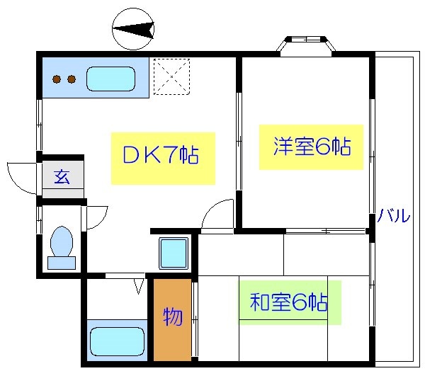 第三清水マンションの物件間取画像