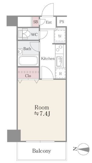 葛西駅 徒歩5分 5階の物件間取画像