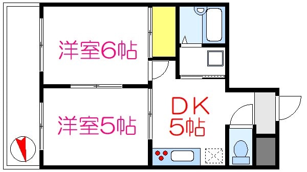 ユタカビルの物件間取画像