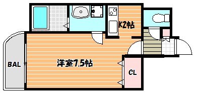 浦安駅 徒歩2分 8階の物件間取画像