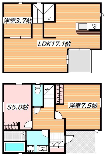 新浦安駅 徒歩19分 1-2階の物件間取画像