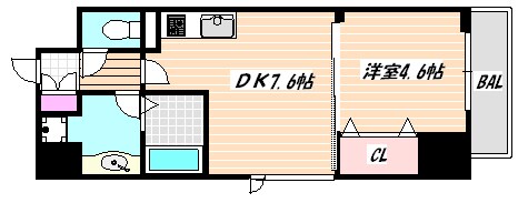 西船橋駅 徒歩4分 5階の物件間取画像