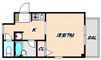 西船橋駅 徒歩9分 1階の物件間取画像