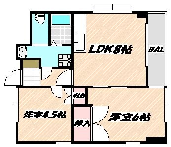 市川大野駅 徒歩5分 3階の物件間取画像