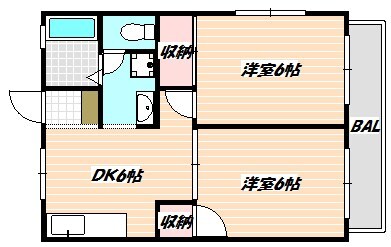 鎌ケ谷駅 徒歩8分 2階の物件間取画像