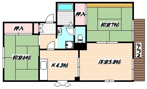 船橋法典駅 徒歩9分 2階の物件間取画像