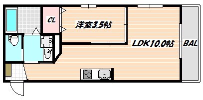 船橋法典駅 徒歩3分 2階の物件間取画像