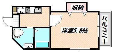 海神駅 徒歩8分 2階の物件間取画像