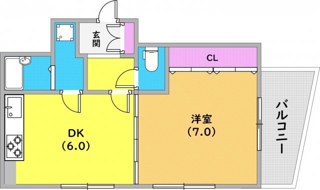 物件間取画像