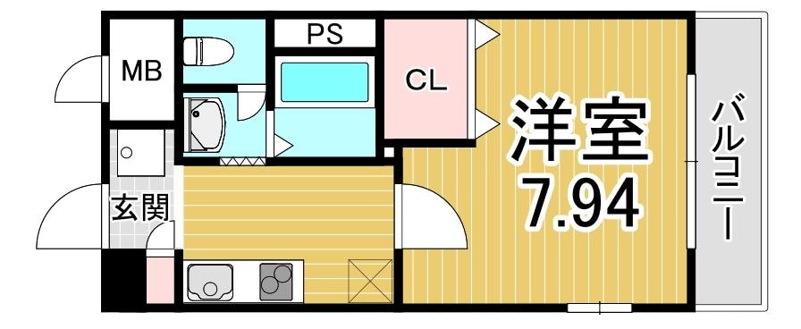 ラフォンテ神戸長田の物件間取画像