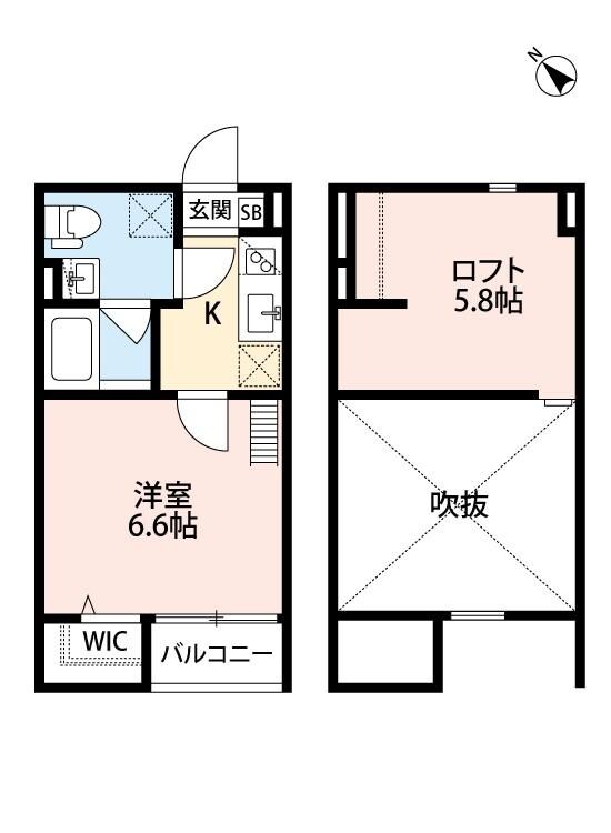 ビーワイハーバーコウベニシの物件間取画像