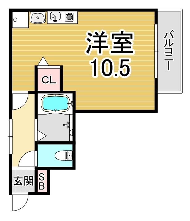 フィオーレ鷹取の物件間取画像