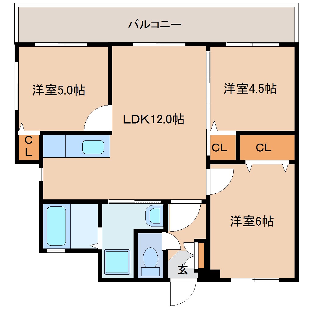 ラフィネKOMESUの物件間取画像