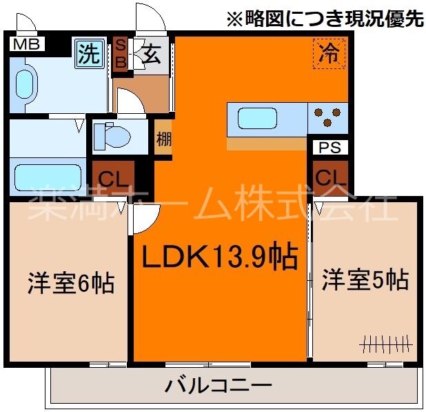 セジュールKOTOの物件間取画像