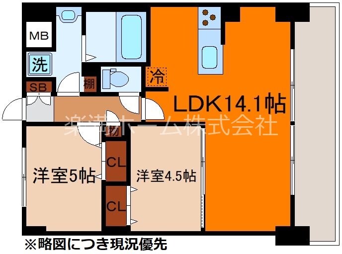 ブランシエスタ山科大塚の物件間取画像