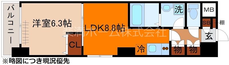 エターナルコート三条の物件間取画像