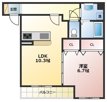 チェーン・パレス上甲子園の物件間取画像