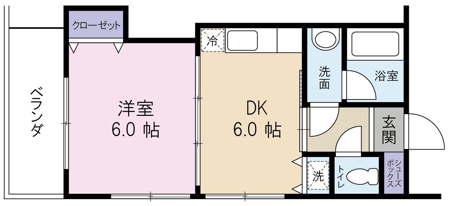 Y'sフェローの物件間取画像