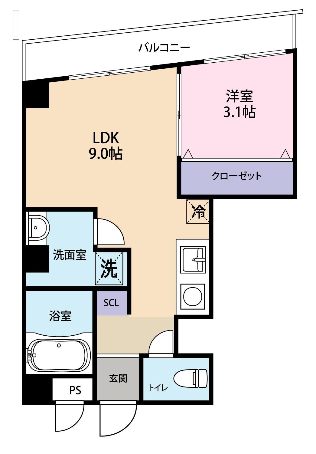 HillStageHeiwamachiの物件間取画像