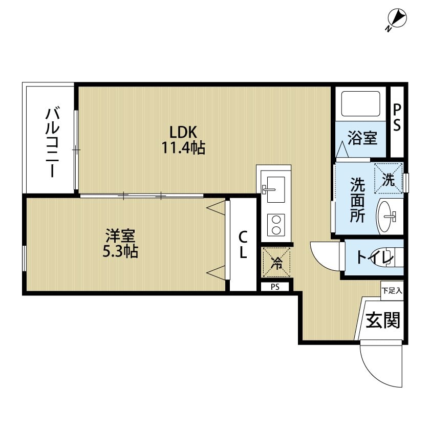 西鉄平尾駅 徒歩7分 1階の物件間取画像