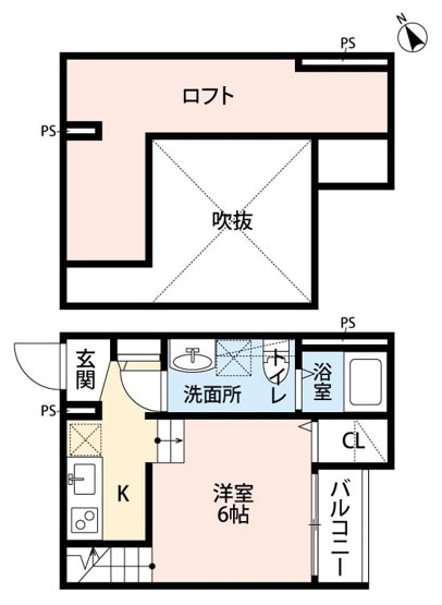 香椎神宮駅 徒歩8分 2階の物件間取画像