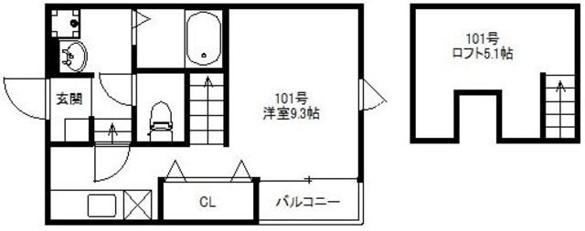 ポラリス美野和Ⅱの物件間取画像