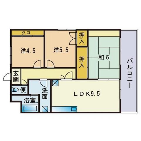 アーバンヒルズ南福岡Ⅵの物件間取画像