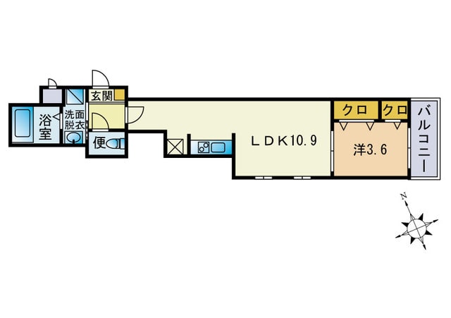 箱崎駅 徒歩7分 2階の物件間取画像