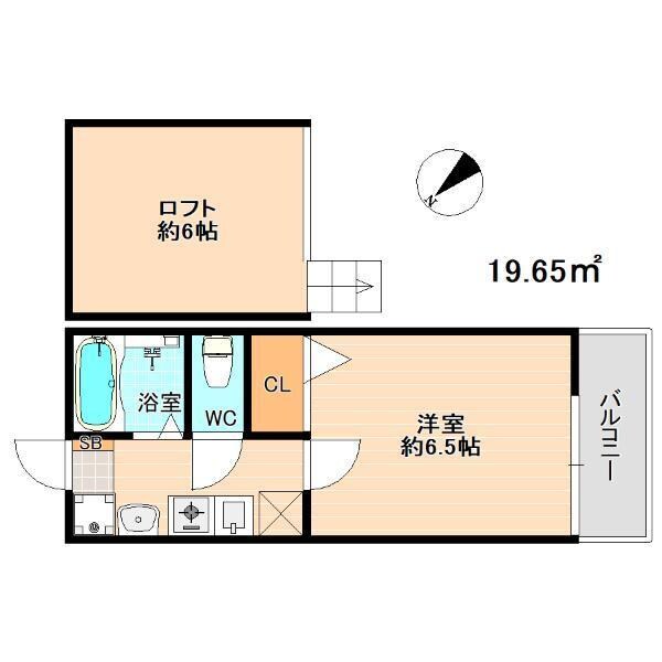 福工大前駅 徒歩10分 2階の物件間取画像