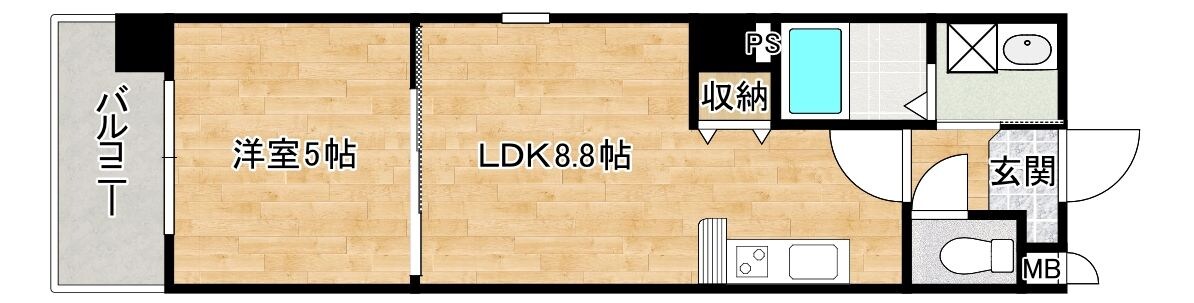 シャルム薬院の物件間取画像