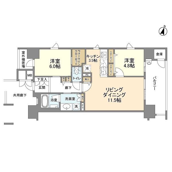 サンメゾン大濠公園北の物件間取画像